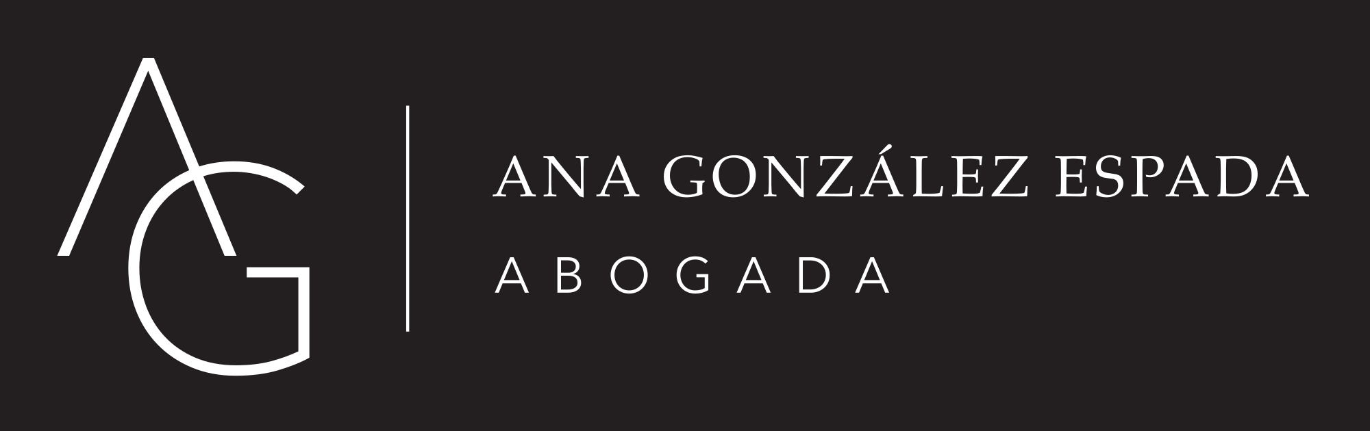 Logotipo horizontal de Ana González Abogada